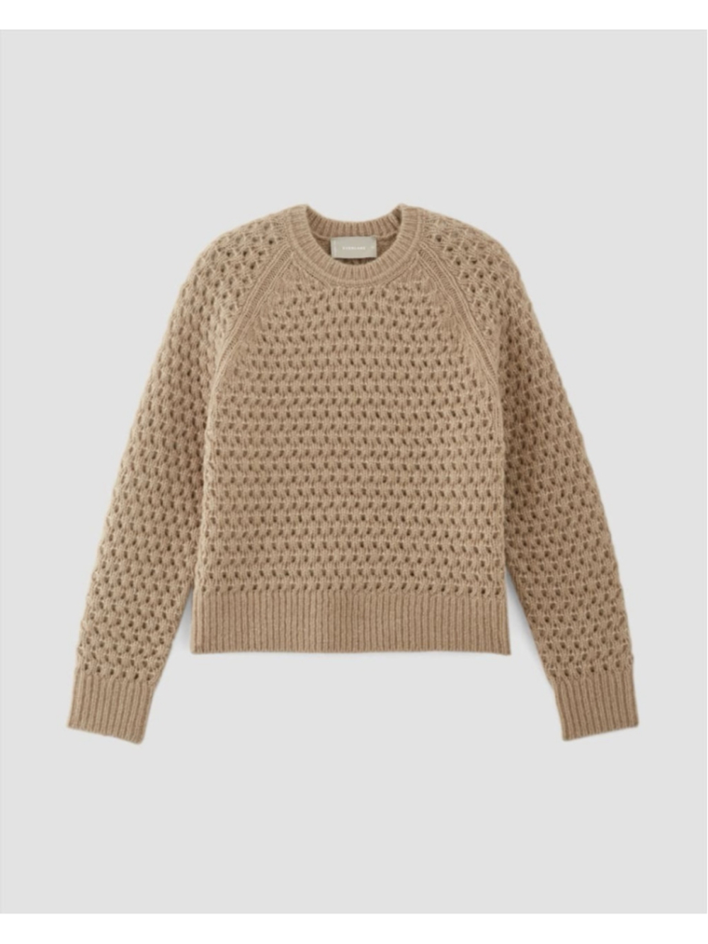 Everlane The Cloud Cozy Oversized Textured Crew Sweater Alpaca Merino Wool M